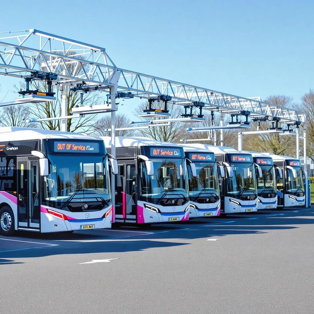 Laadplatform voor elektrische bussen
