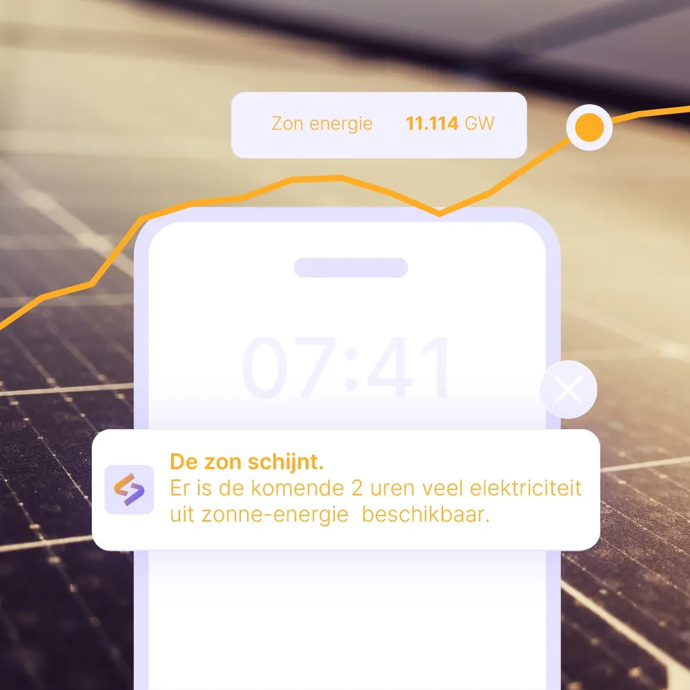 Inschakelen bij veel zonne-energie